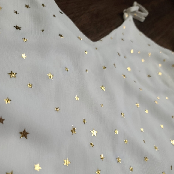 Collective Concepts Gold Star Asymmetrical Dress - Picture 3 of 4